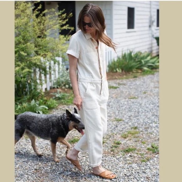 Everlane Pants - NWT Everlane Super-Soft Summer Jean Coverall in Bone Size 0
